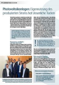 Photovoltaikanlagen: Eigennutzung des produzierten Stroms hat steuerliche Tücken 2017_Herbst2.JPG